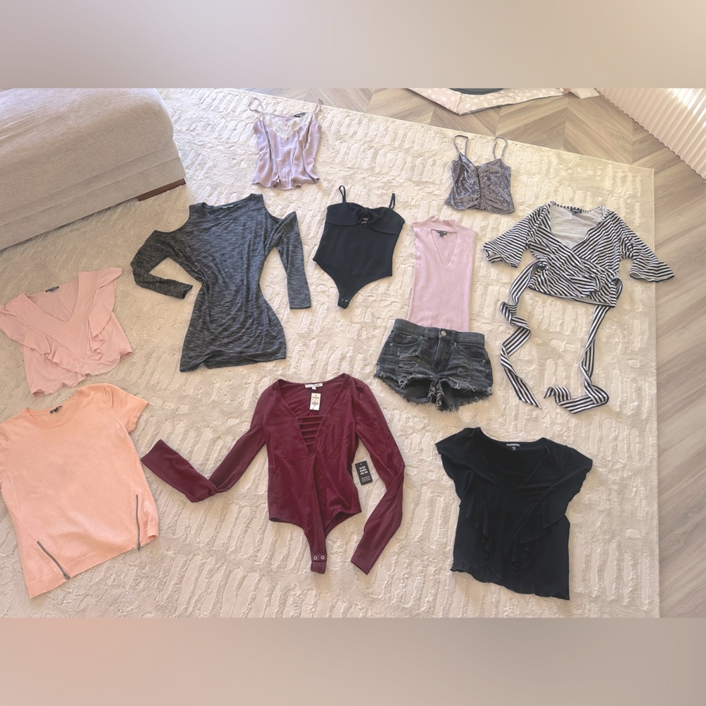 Lot of women’s clothing - XS / 0 - Express - top - bodysuit - shorts - dress
